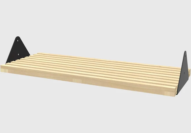 Branch Slatted Shelf Blonde Ash/Black...