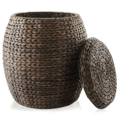 Casafield Round Handwoven Water Hyaci...