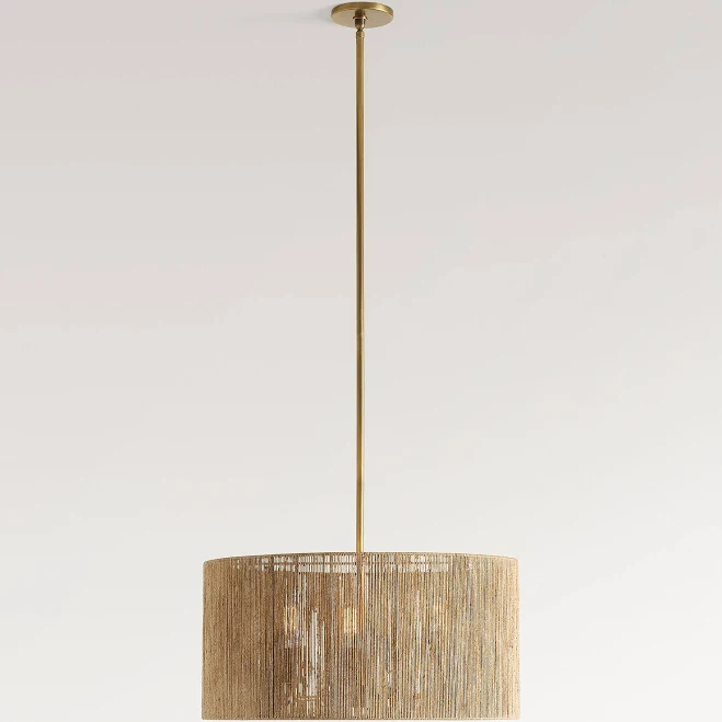 Pottery Barn Camden Woven Drum Pendant