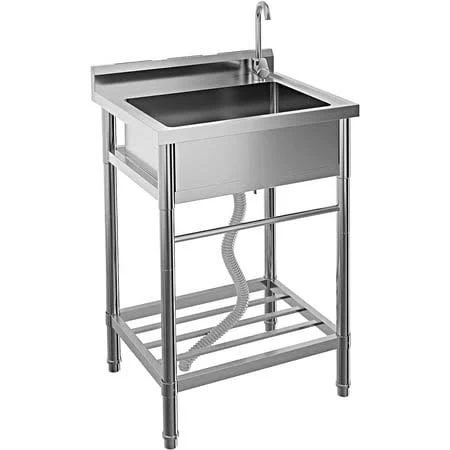 Stainless Steel Utility Sink, 24x20 i...
