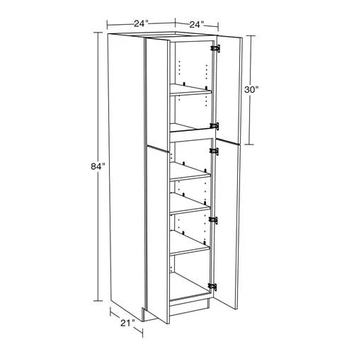 Strata White Oak Flat Panel Utility 2...