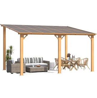 AECOJOY 14'x10' Wall Mounted Gazebos ...