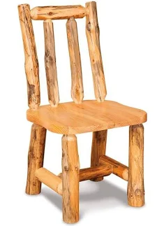 Amish Handcrafted Rustic Log Dining C...