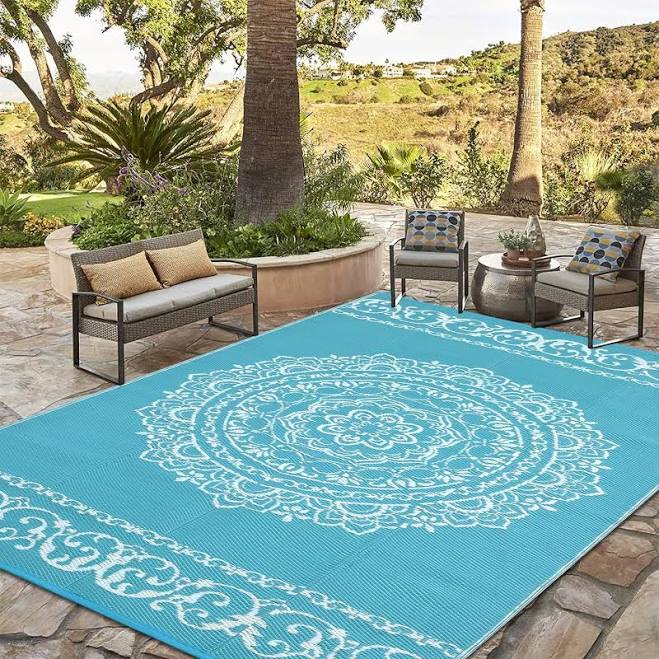 Garvee Outdoor Light Blue & White 9x1...