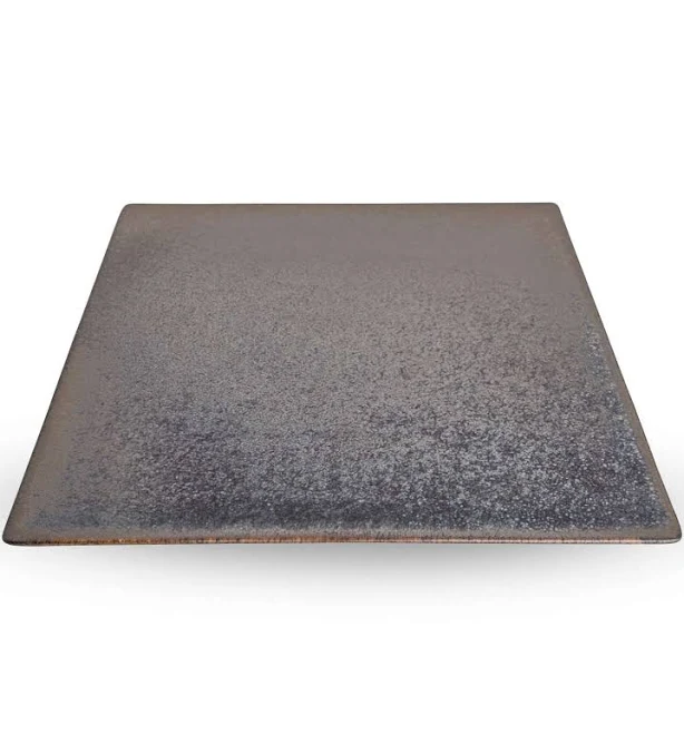 Graphite Brown Square Plate