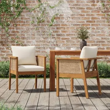ModernLuxe Acacia Wood Outdoor Dining...
