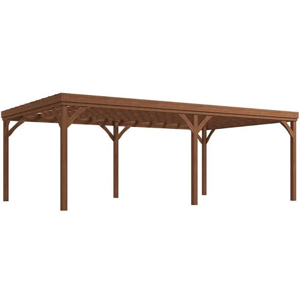Outsunny 12' x 20' Outdoor Wooden Per...