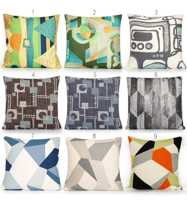 Abstract/Geometric Design in Blue, Ye...