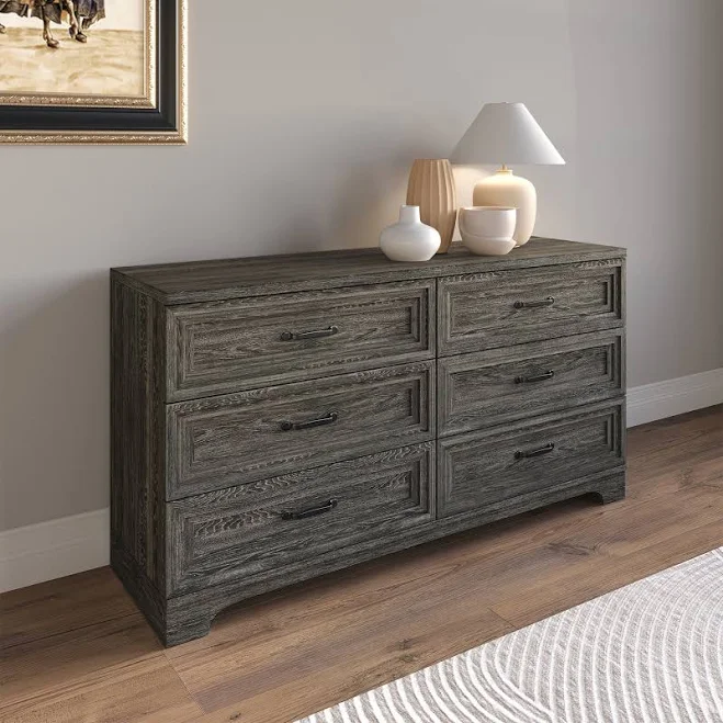 Castle Place Traditional 6 Drawer Woo...