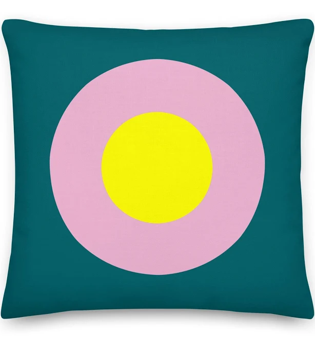 Deep Teal, Yellow & Pink Single Chrom...