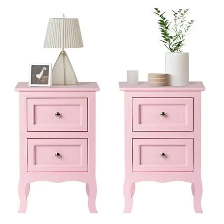 Ktaxon Nightstand, Bedside Table with...