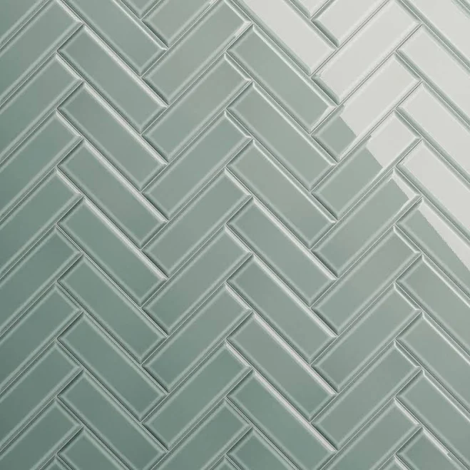 Sample-Rise Sage Beveled Glossy Ceram...