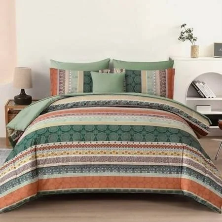 Boho Comforter Set Queen Size,8 Piece...