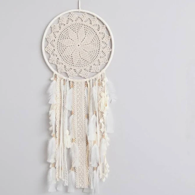 Large Cream Dreamcatcher Huge Boho Ch...