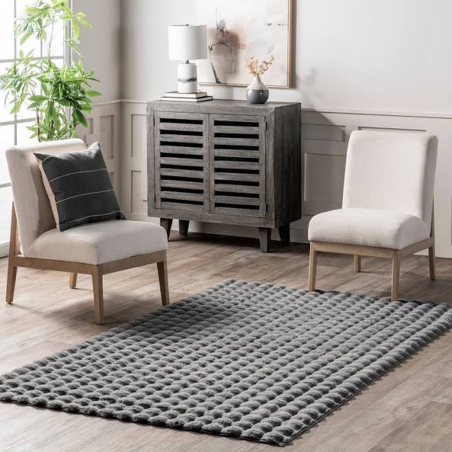 Nuloom Jeni Solid Faux Rabbit Machine...