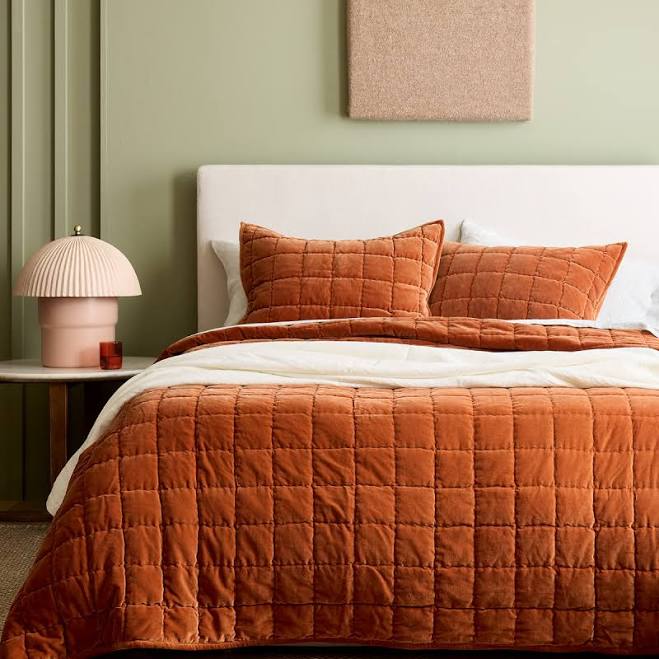 Quince Cotton Velvet Channel Quilt