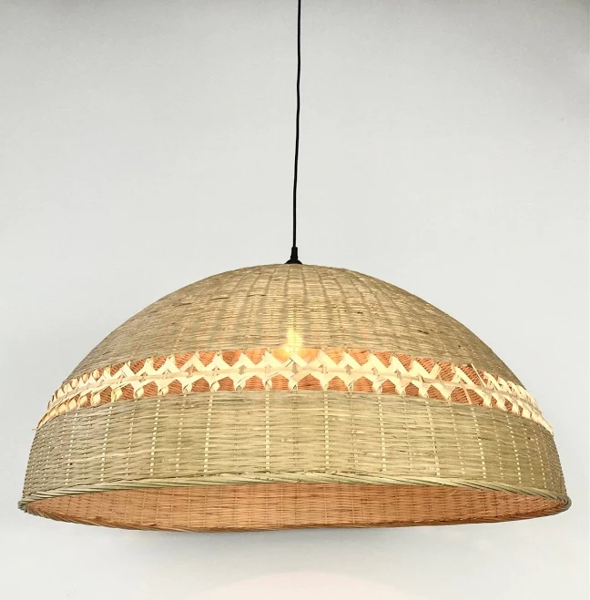 Rattan Dome Pendant Light