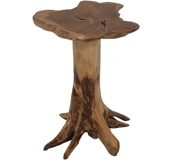 Rustic Natural Stump End Tables