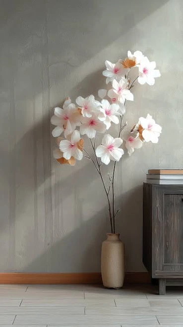 Soft Beige Washed Out Forest Wall Mural