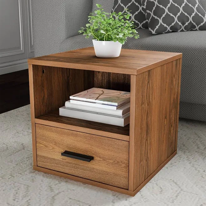 Somerset Home Cube End Table with Drawer