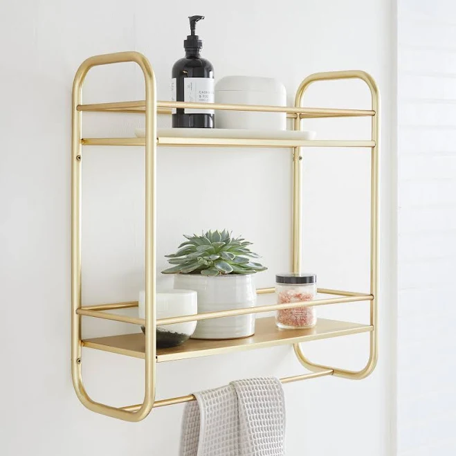 West Elm Deco Curve Double Wall Shelf
