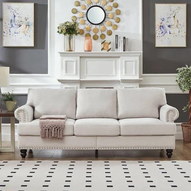 Alcott Hill Upholstery Leather Sofa