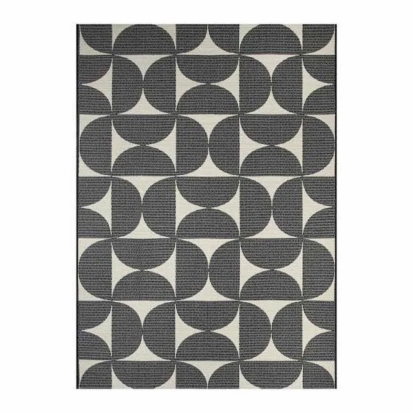 At Home Geometric Black/White Rug
