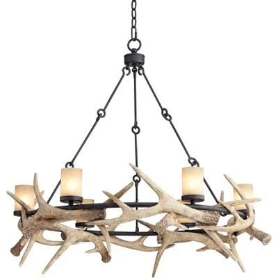Franklin Iron Works Antler Lodge 6-Li...