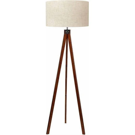 LEPOWER Wood Tripod Floor Lamp