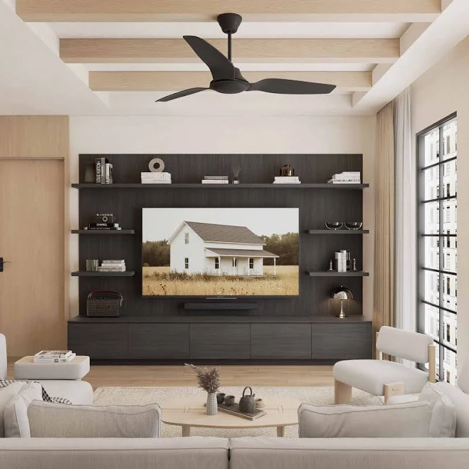 Luxury Devonshire Charcoal Oak Wall Unit