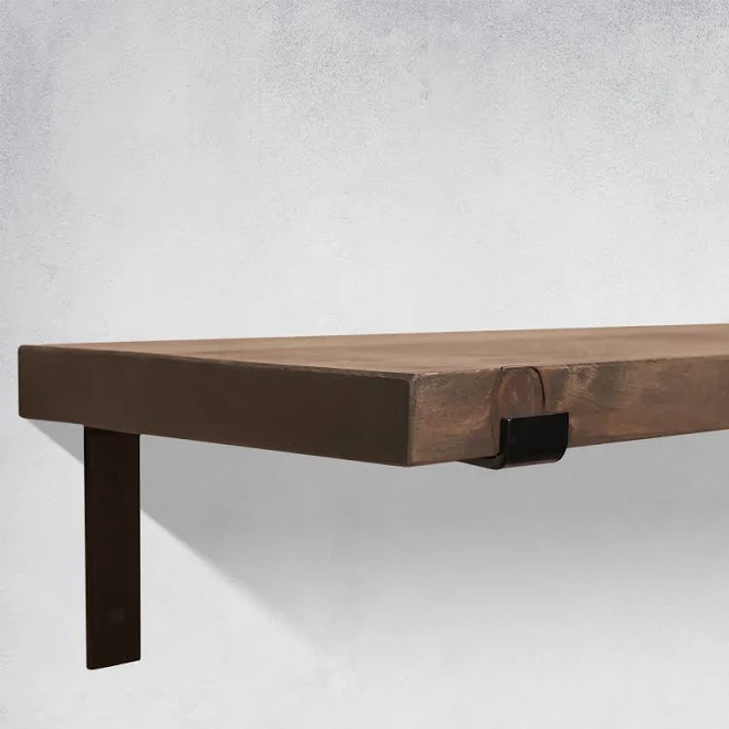 Rustic Shelves with Brackets