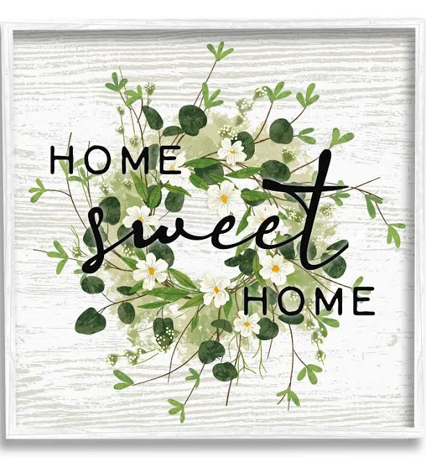 Stupell Industries Sweet Home Floral ...