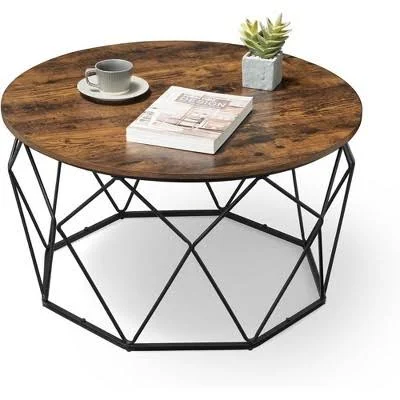 VASAGLE Round Coffee Table