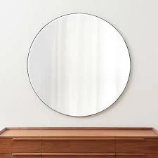 Crate & Barrel Edge Round Wall Mirror