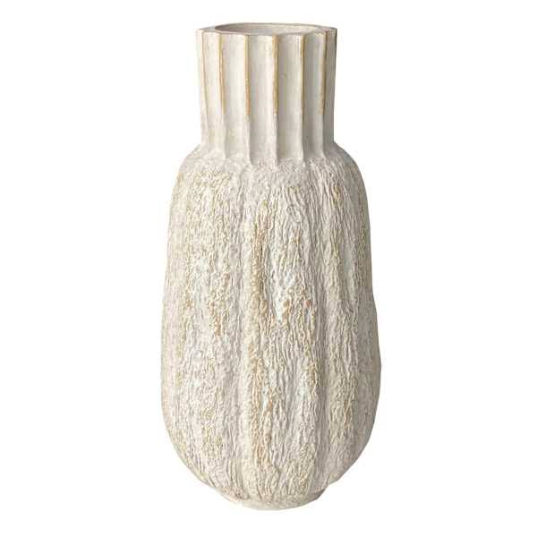 Crosby St. Textured Ribbed Ceramic Va...