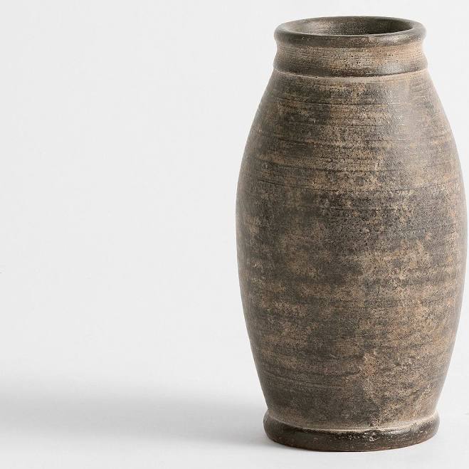 Pottery Barn Rustic Brown Vase