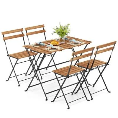 Costway 5 Pcs Patio Dining Set