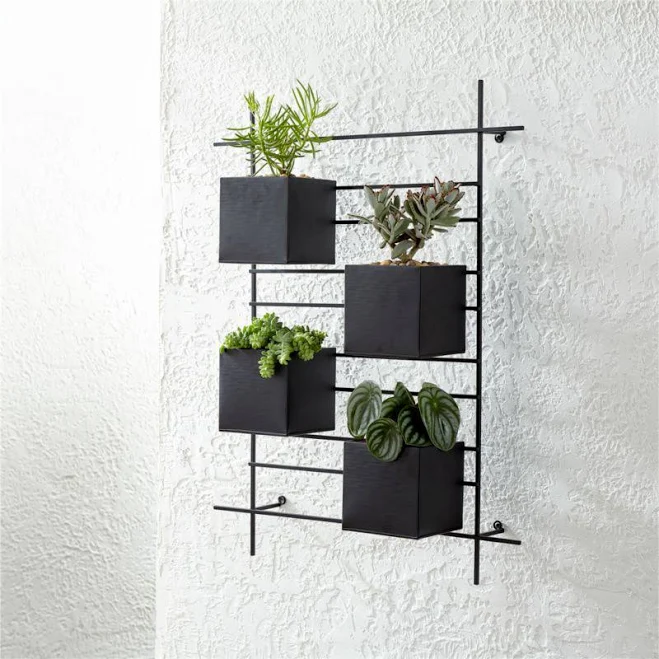 Crate & Barrel 4 Box Wall Mounted Ind...