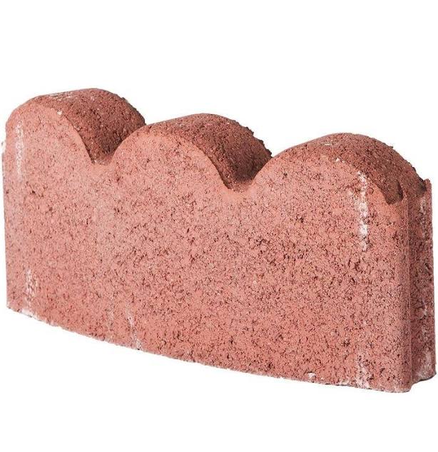 Pavestone River Red Curved Concrete E...