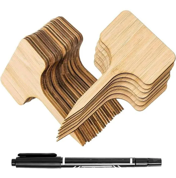 Plant Naming Wooden Markers for Garde...