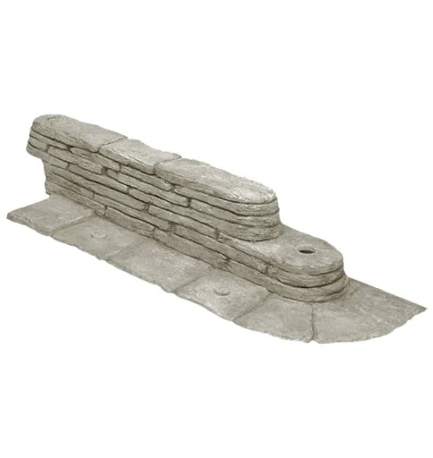 Stacked Stone Garden Border