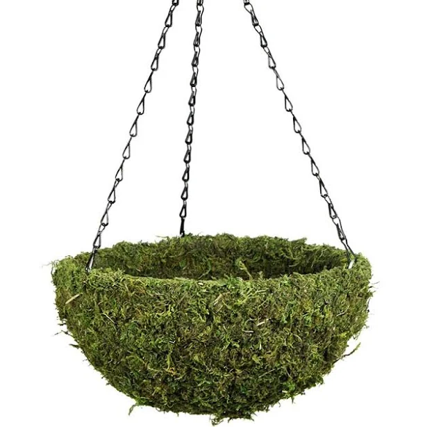 SuperMoss MossWeave Round Hanging Basket