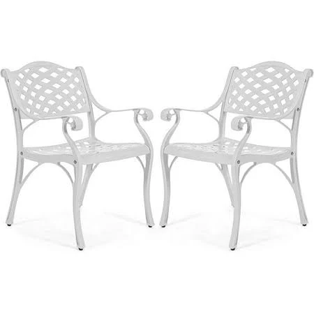 Vivijason 2-Piece Patio Cast Aluminum...