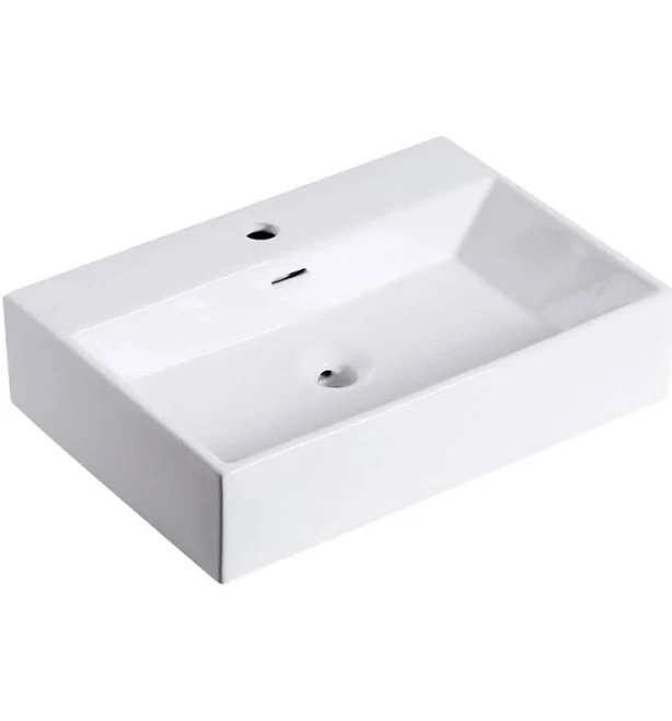 Altair 24 in. Rectangle White Ceramic...