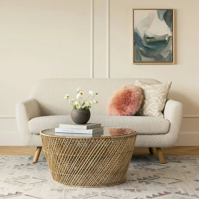 Article Bouclé Loveseat 64