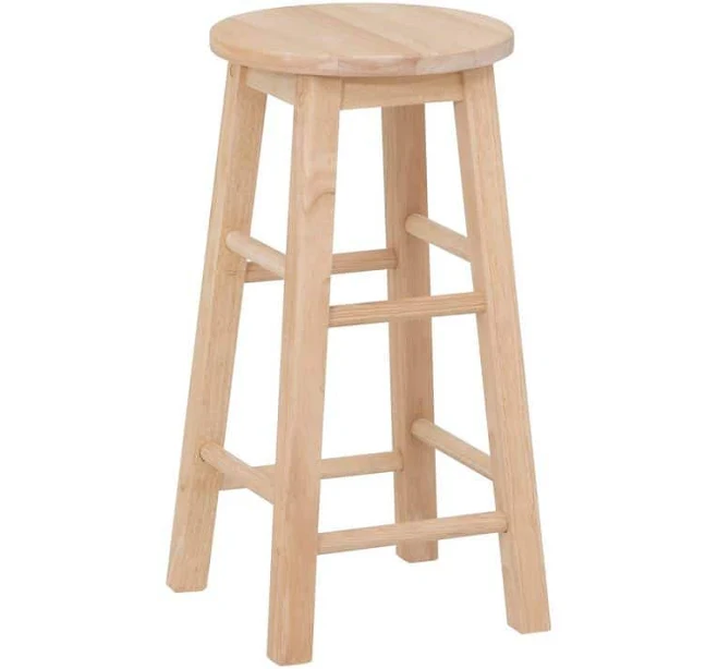 Linon Abby Unfinished Counter Stool