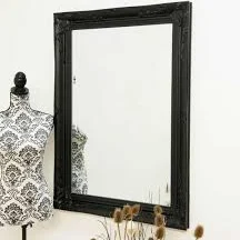 Black Ornate Antique French style Wal...