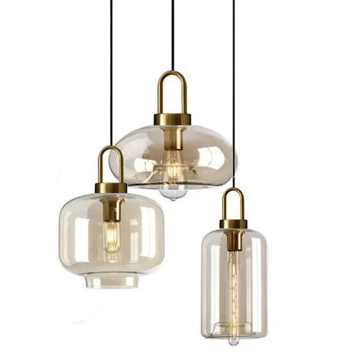 Modern Amber Glass Minimalist Nordic ...