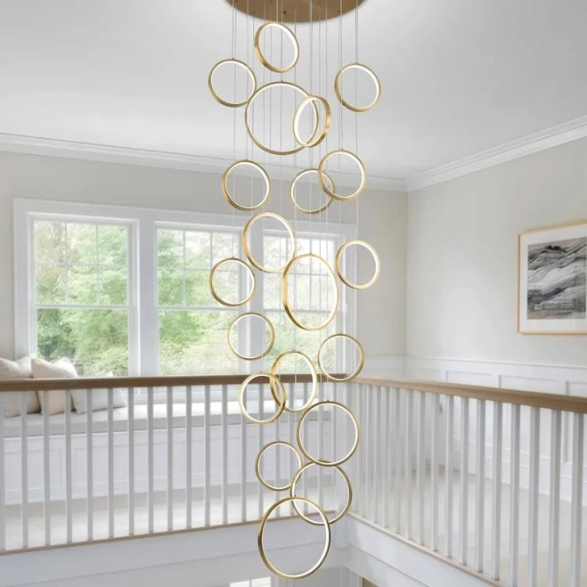 Modern LED Ring Chandelier