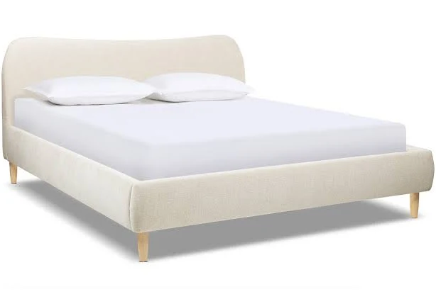 Roman Curved Headboard Upholstered Pl...